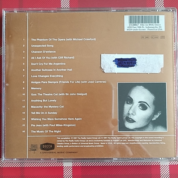 Sarah Brightman "the andrew lloyd webber..CD - Picture 3 of 3